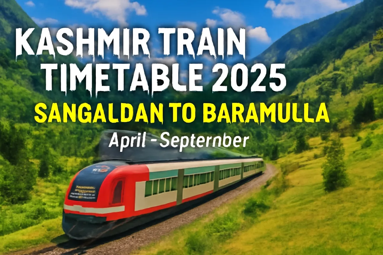 Kashmir Train Timetable 2025
